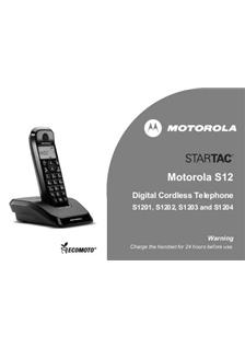 Motorola S1204 manual. Camera Instructions.